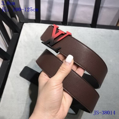 Super Perfect Quality LV Belts(100% Genuine Leather Steel Buckle)-3623