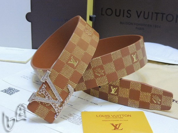 Super Perfect Quality LV Belts(100% Genuine Leather Steel Buckle)-4232