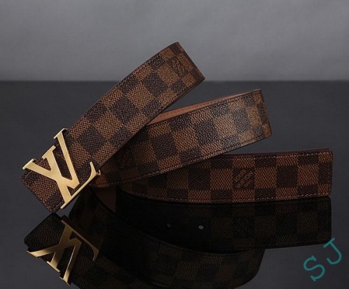 Super Perfect Quality LV Belts(100% Genuine Leather Steel Buckle)-3698