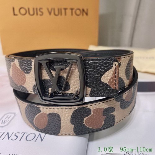Super Perfect Quality LV Belts(100% Genuine Leather Steel Buckle)-2637