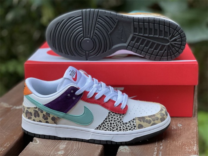 Authentic Nike Dunk Low Safari Mix