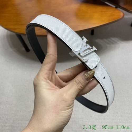Super Perfect Quality LV Belts(100% Genuine Leather Steel Buckle)-3419