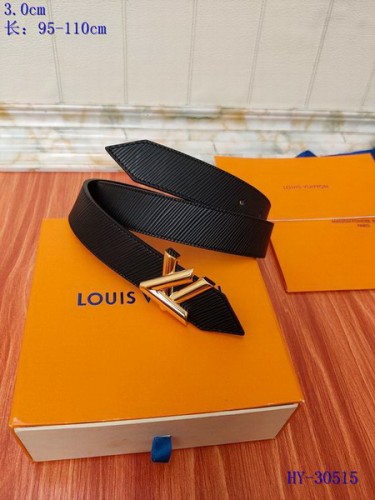 Super Perfect Quality LV Belts(100% Genuine Leather Steel Buckle)-4403