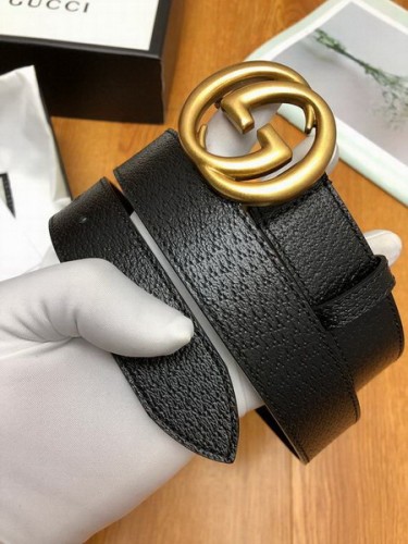 Super Perfect Quality G Belts(100% Genuine Leather,steel Buckle)-3301
