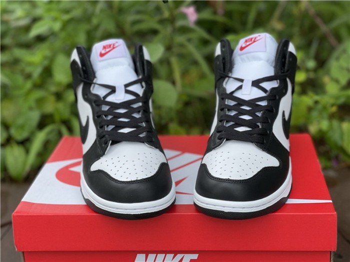 Authentic Nike Dunk High Black White
