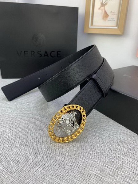 Super Perfect Quality Versace Belts(100% Genuine Leather,Steel Buckle)-1248