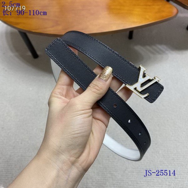 Super Perfect Quality LV Belts(100% Genuine Leather Steel Buckle)-4304