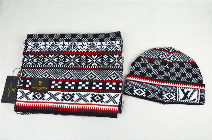 LV Wool Cap Scarf AAA-001