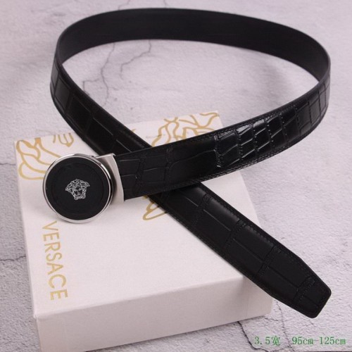 Super Perfect Quality Versace Belts(100% Genuine Leather,Steel Buckle)-555