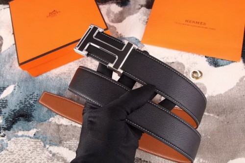 Super Perfect Quality Hermes Belts(100% Genuine Leather,Reversible Steel Buckle)-681