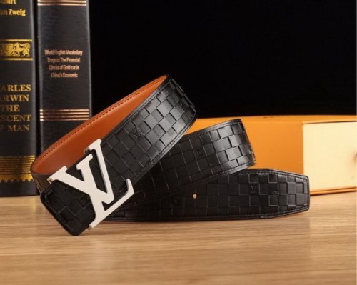 Super Perfect Quality LV Belts(100% Genuine Leather Steel Buckle)-2086
