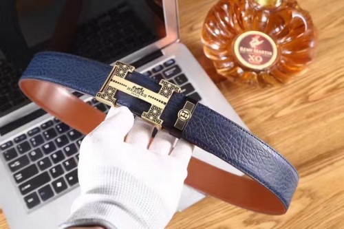 Super Perfect Quality Hermes Belts(100% Genuine Leather,Reversible Steel Buckle)-035