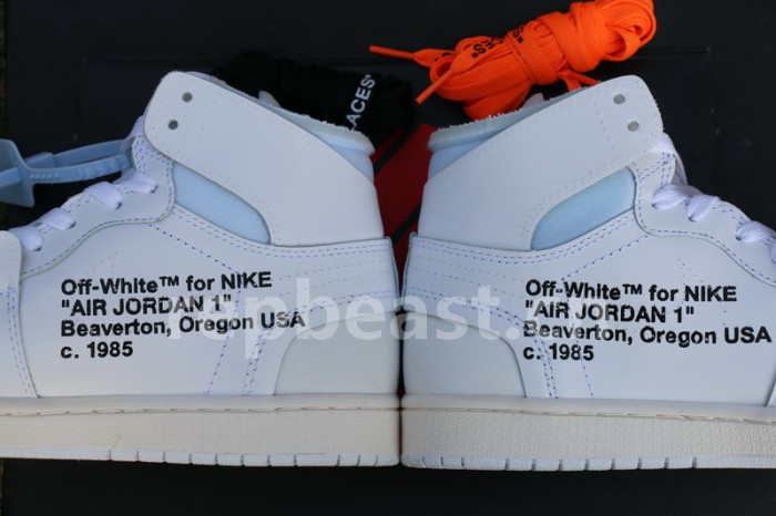 Authentic Off White x Air Jordan 1 White