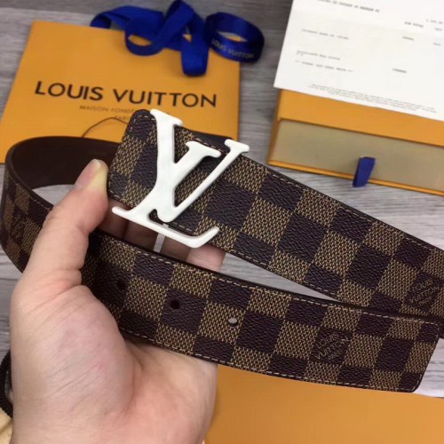 Super Perfect Quality LV Belts(100% Genuine Leather Steel Buckle)-1613