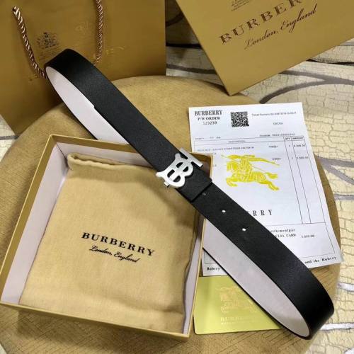 Super Perfect Quality Burberry Belts(100% Genuine Leather,steel buckle)-008