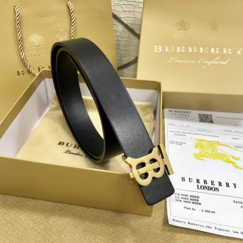 Super Perfect Quality Burberry Belts(100% Genuine Leather,steel buckle)-006