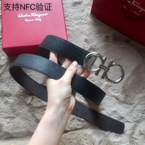Super Perfect Quality Ferragamo Belts(100% Genuine Leather,steel Buckle)-1135