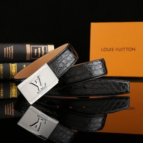 Super Perfect Quality LV Belts(100% Genuine Leather Steel Buckle)-2326