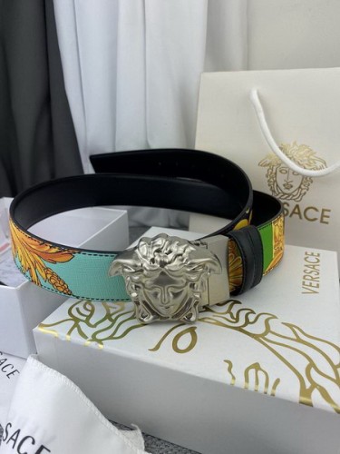 Super Perfect Quality Versace Belts(100% Genuine Leather,Steel Buckle)-430