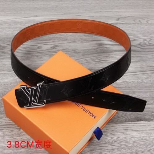 Super Perfect Quality LV Belts(100% Genuine Leather Steel Buckle)-2332