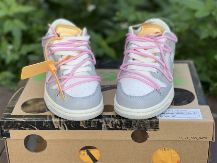 Authentic OFF-WHITE x Nike Dunk Low “The 50”   DM1602 109