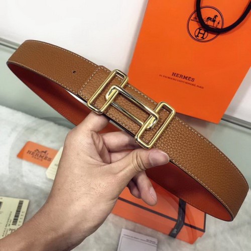 Super Perfect Quality Hermes Belts(100% Genuine Leather,Reversible Steel Buckle)-454