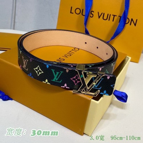 Super Perfect Quality LV Belts(100% Genuine Leather Steel Buckle)-2621