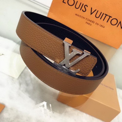 Super Perfect Quality LV women Belts(100% Genuine Leather,Steel Buckle)-187