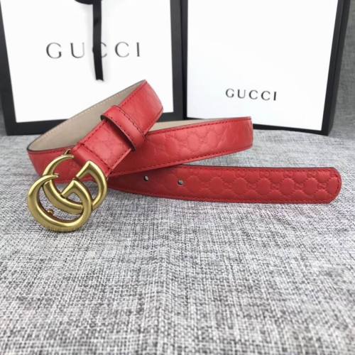 Super Perfect Quality G women Belts(100% Genuine Leather,steel Buckle)-413