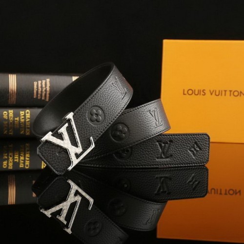 Super Perfect Quality LV Belts(100% Genuine Leather Steel Buckle)-2268