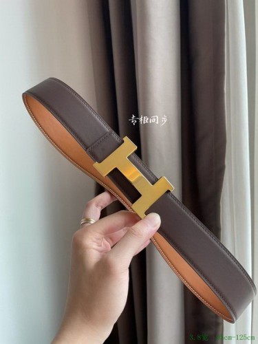 Super Perfect Quality Hermes Belts(100% Genuine Leather,Reversible Steel Buckle)-869