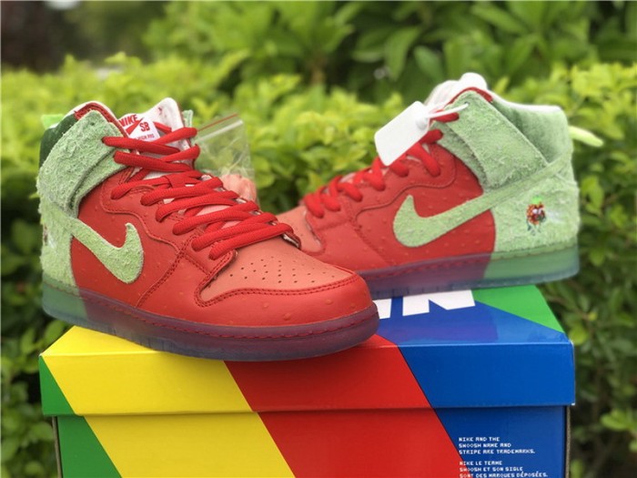 Authentic Nike SB Dunk High “Strawberry Cough”