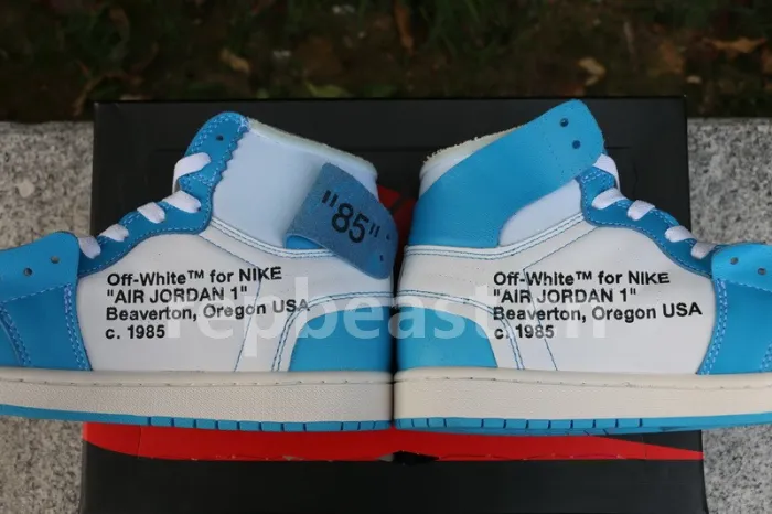 Authentic OFF-WHITE x Air Jordan 1 “UNC”