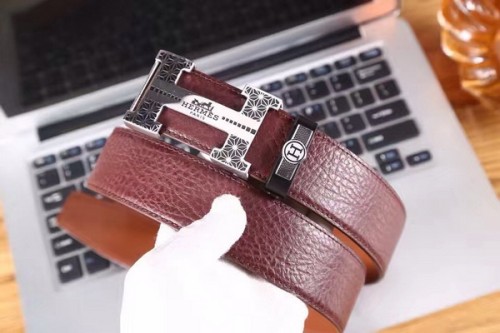 Super Perfect Quality Hermes Belts(100% Genuine Leather,Reversible Steel Buckle)-065