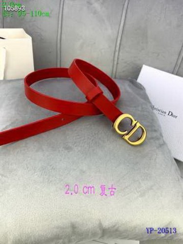 Super Perfect Quality Dior Belts(100% Genuine Leather,steel Buckle)-407