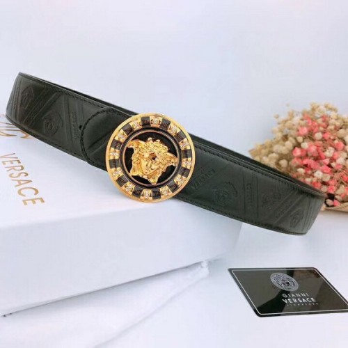 Super Perfect Quality Versace Belts(100% Genuine Leather,Steel Buckle)-202