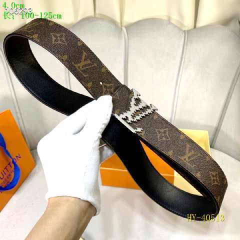 Super Perfect Quality LV Belts(100% Genuine Leather Steel Buckle)-2373