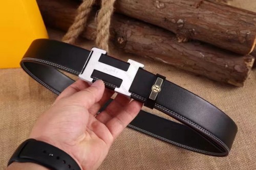 Super Perfect Quality Hermes Belts(100% Genuine Leather,Reversible Steel Buckle)-021