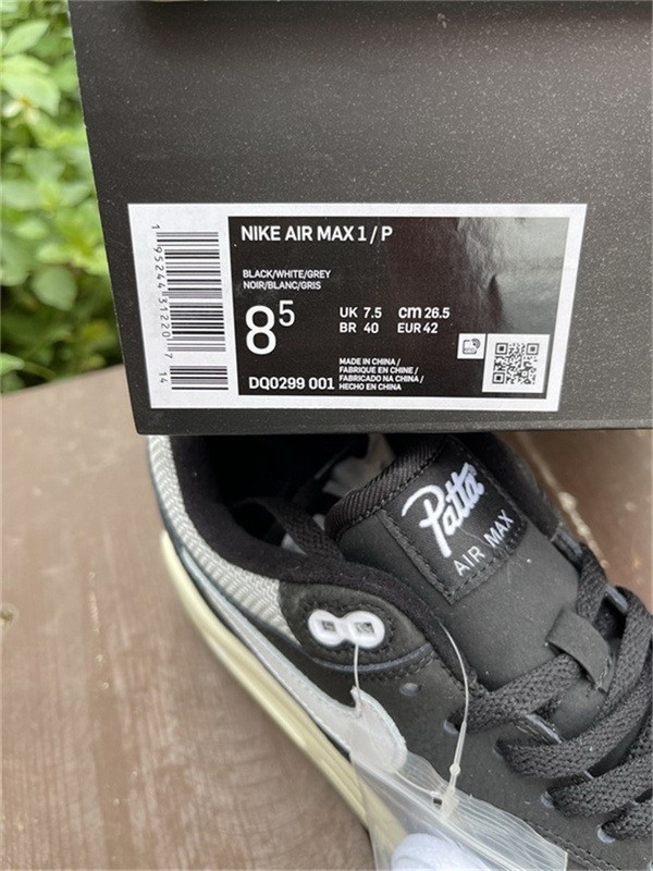 Authentic Patta x Nike Air Max 1 “Black”