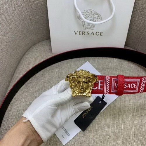 Super Perfect Quality Versace Belts(100% Genuine Leather,Steel Buckle)-650