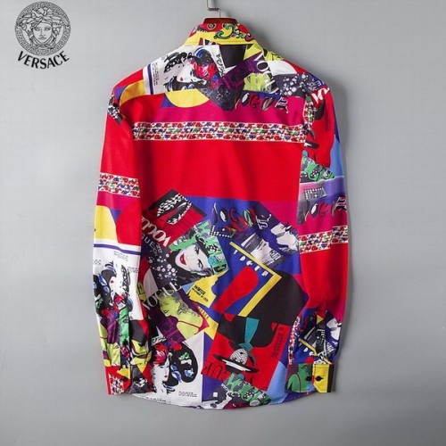 Versace long sleeve shirt men-073(S-XXXL)