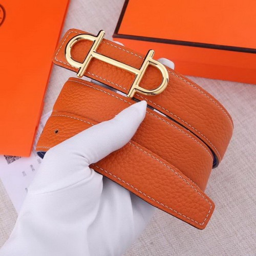 Super Perfect Quality Hermes Belts(100% Genuine Leather,Reversible Steel Buckle)-638