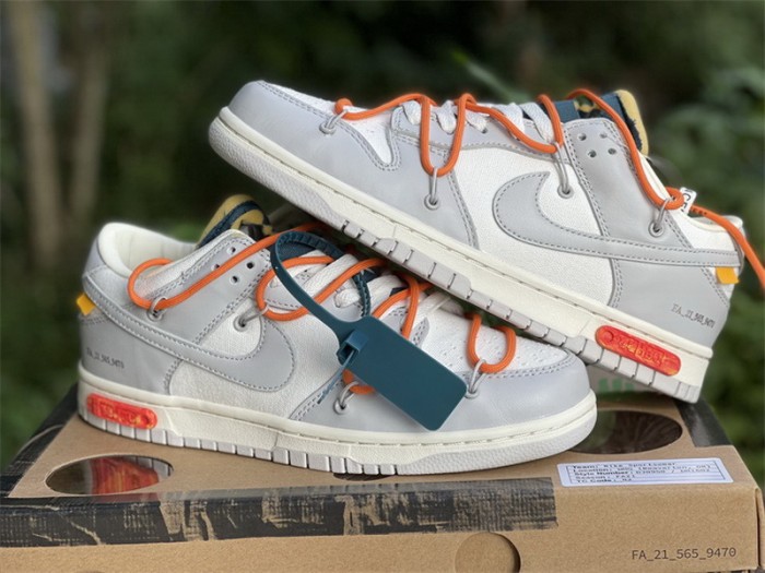 Authentic OFF-WHITE x Nike Dunk Low “The 50” DM1602 104