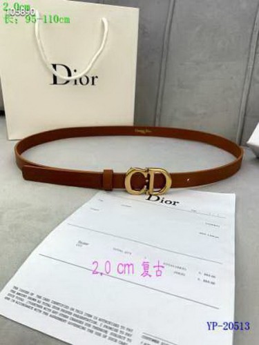 Super Perfect Quality Dior Belts(100% Genuine Leather,steel Buckle)-404