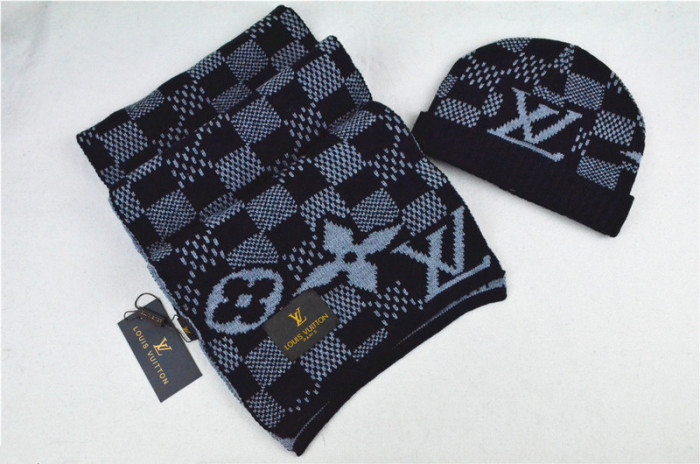 LV Wool Cap Scarf AAA-010