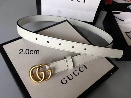 Super Perfect Quality G women Belts(100% Genuine Leather,steel Buckle)-376