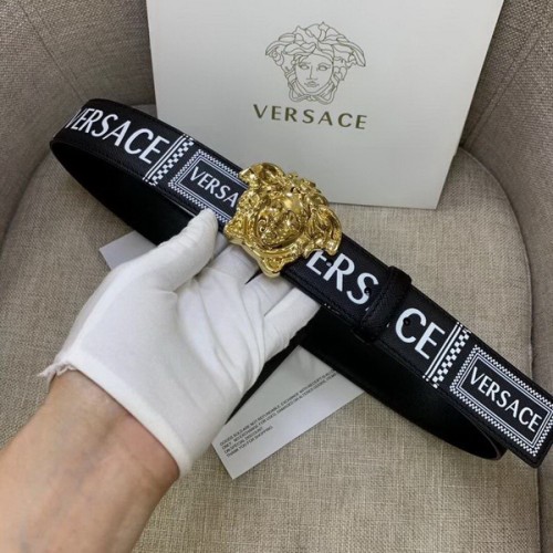Super Perfect Quality Versace Belts(100% Genuine Leather,Steel Buckle)-638