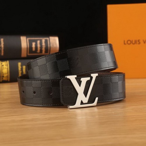 Super Perfect Quality LV Belts(100% Genuine Leather Steel Buckle)-2236