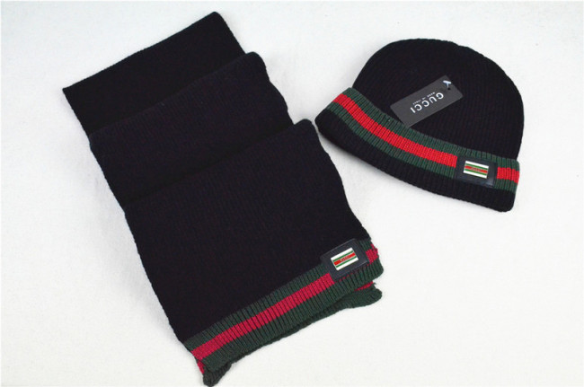 G Wool Cap Scarf AAA-028