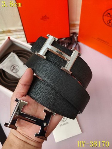 Super Perfect Quality Hermes Belts(100% Genuine Leather,Reversible Steel Buckle)-284
